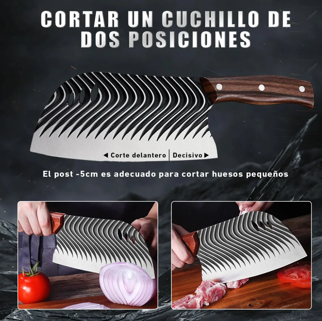 Vista 4 de Cuchillo Grande Chef Cocina Carne